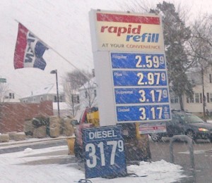Gas prices at the pump